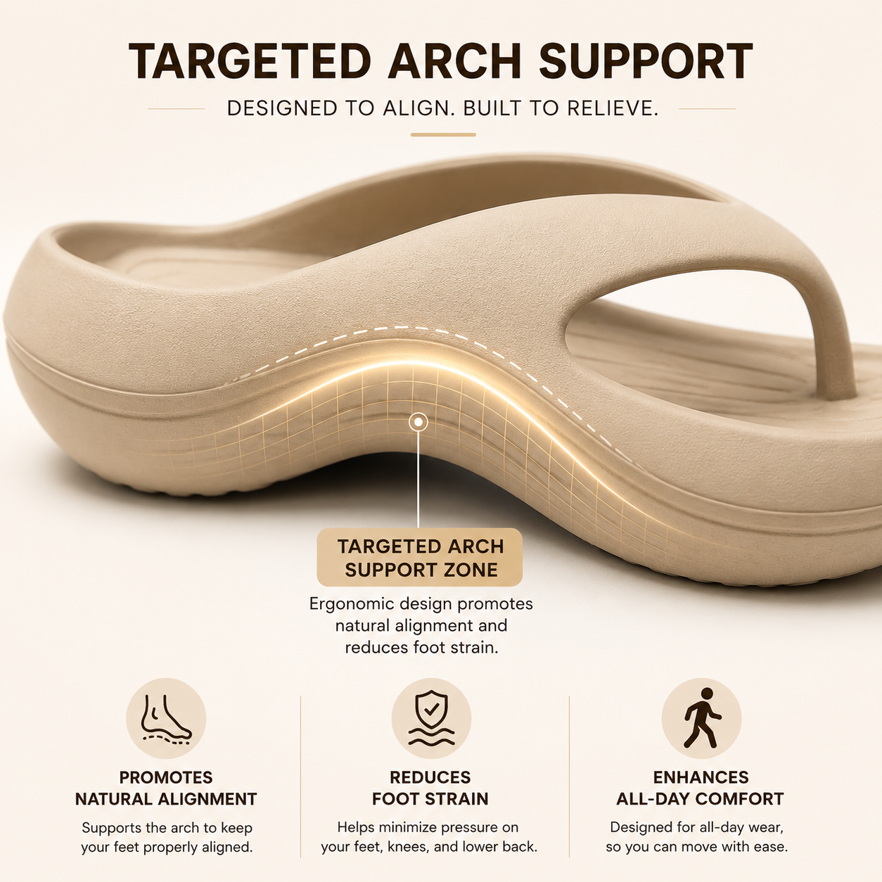 Sootheez Premium Arch Support Flip Flops