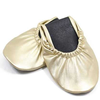 Women's Foldable Ballet Flats 5.5-6.5 / Champagne